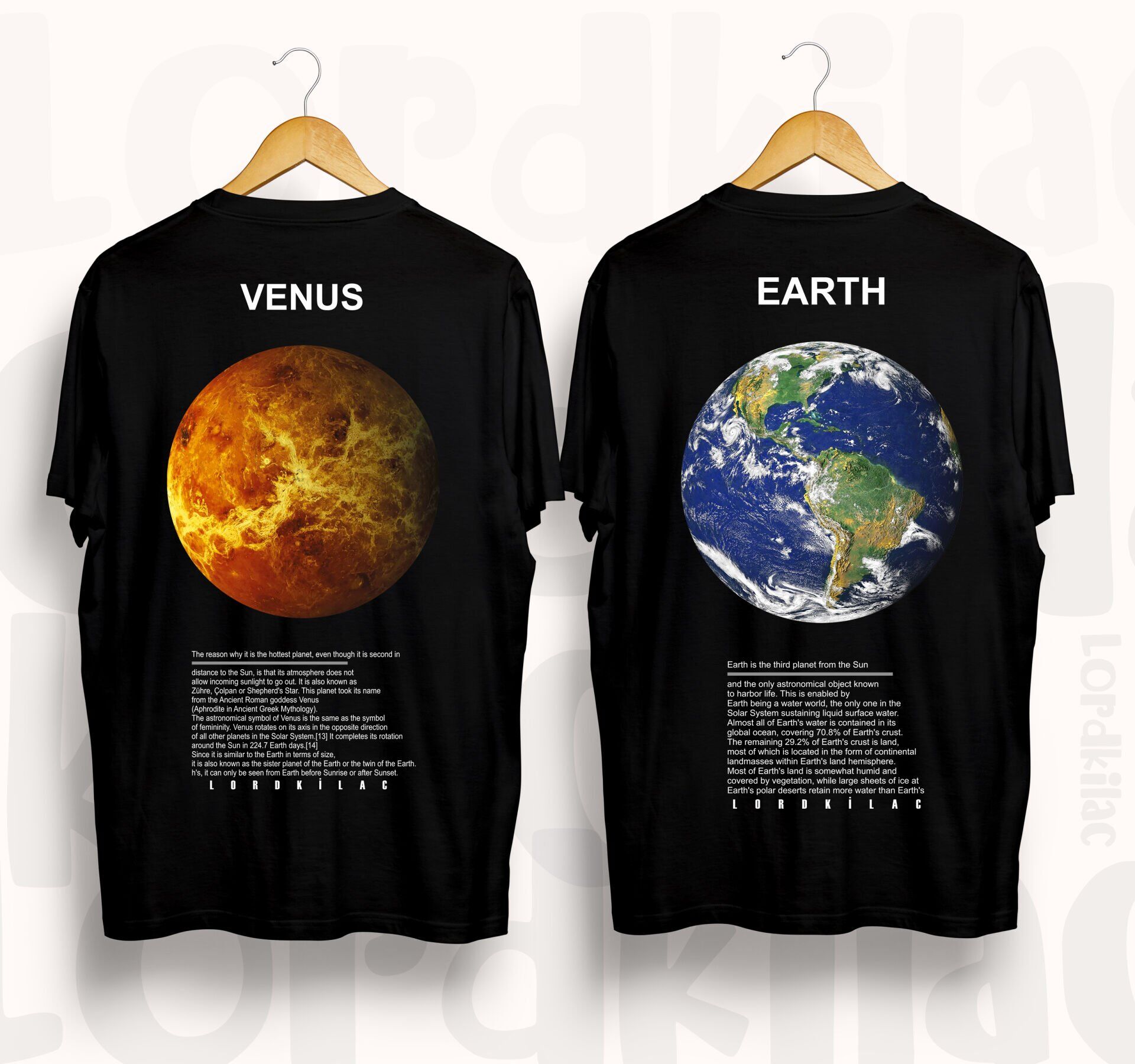 (VENUS) SIRT BASKILI TİŞÖRT (1 ADET )